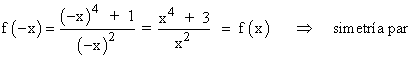 simetria funcion racional